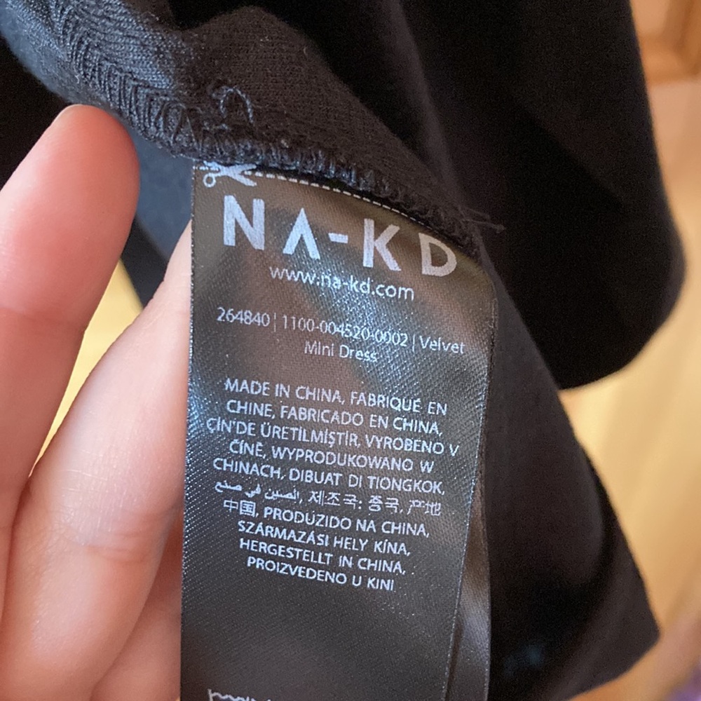 NWT Velvet Black Mini Dress - Picture 3 of 8